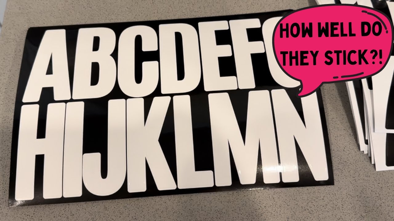 288 Pieces 18 Sheets Letter Stickers,Self Adhesive Vinyl Waterproof Mailbox Numbers Stickers Review