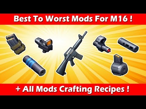 Best & Worst Mods For "M16" With Crafting Recipes! Last Day On Earth Survival