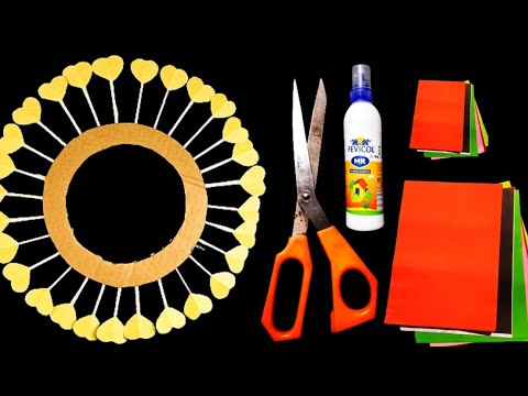 VERY BEAUTIFUL WALL DECOR IDEAS | HOME DECOR IDEAS | PAPER FLOWER WALL HANGING IDEAS