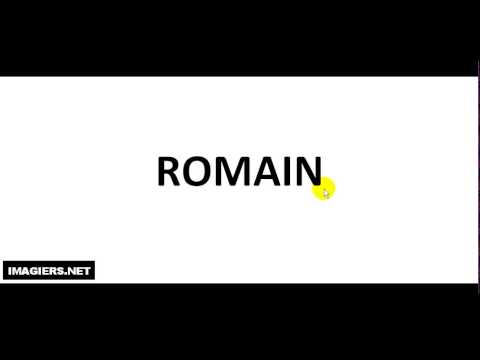How To Pronounce French First Name # ROMAIN