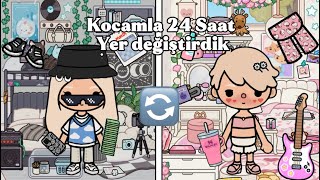 Kocamla 24 SAAT YER DEĞİŞTİRDİK 😱🤩||Komik😜🤨||Türkçe🇹🇷|/|Sesli🔊🎀 #tocaboca #tocaanna