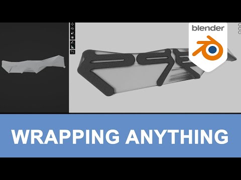 How to Wrapping with Blender ShrinkWrap