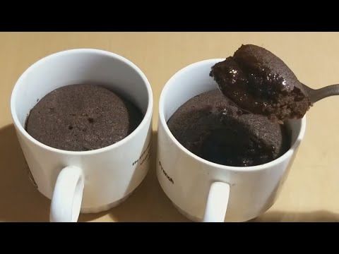 Choco Lava Mug Cake Only 3 Ingredients In Lock-Down Without Egg, Oven, Maida | Kadhai Cake Recipe