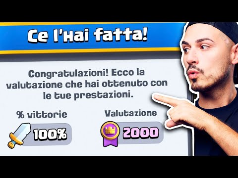 SENZA PAROLE... 100% WIN RATE con DECK DOMATORE! 😱 Clash Royale ITA