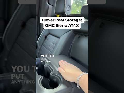 Clever Rear Storage! GMC Sierra AT4X