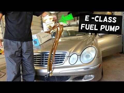 MERCEDES W211 FUEL PUMP REMOVAL AND REPLACEMENT E200 E230 E240 E280 E320 E350 E500 E550 E55 E63