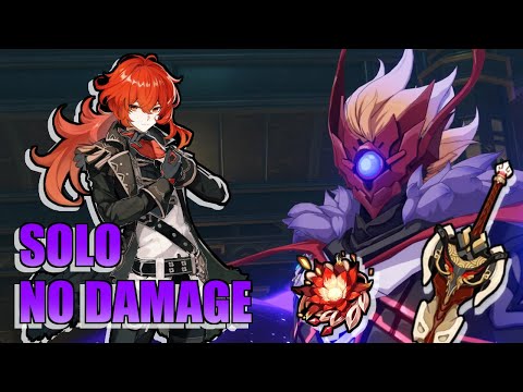 C1 Diluc Solo vs Childe (NO DAMAGE)
