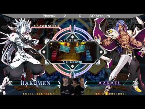 Phoenix [Hakumen] vs Arsolum [Azrael, Kagura] - Winners R1 - SP BBCF June 2017