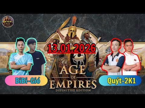 🔴Trực Tiếp AOE | BiBi - Gió vs Quýt - 2k1 13/01/2026 #aoe