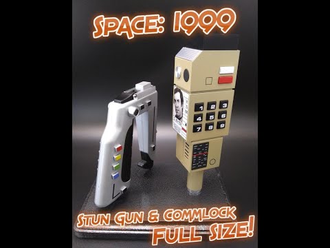 SPACE 1999 STUN GUN & COMMLOCK 1/1 SCALE MODEL KIT COSPLAY HOW TO REVIEW MPC ALL NEW MOLDS! MPC 941