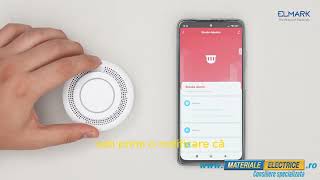 Miniatură video Senzor de fum  WI-FI  cu baterie 2хААА EL-SD2003