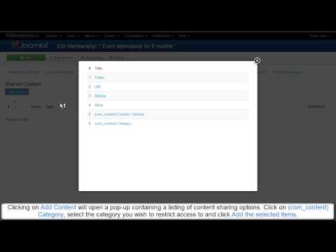 Ep. 35 - How to restrict with RSMembership! Joomla! categories to paid subscriptions