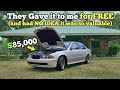We turned this Broken, Old & FREE BMW into $85,000 (extremely rare)