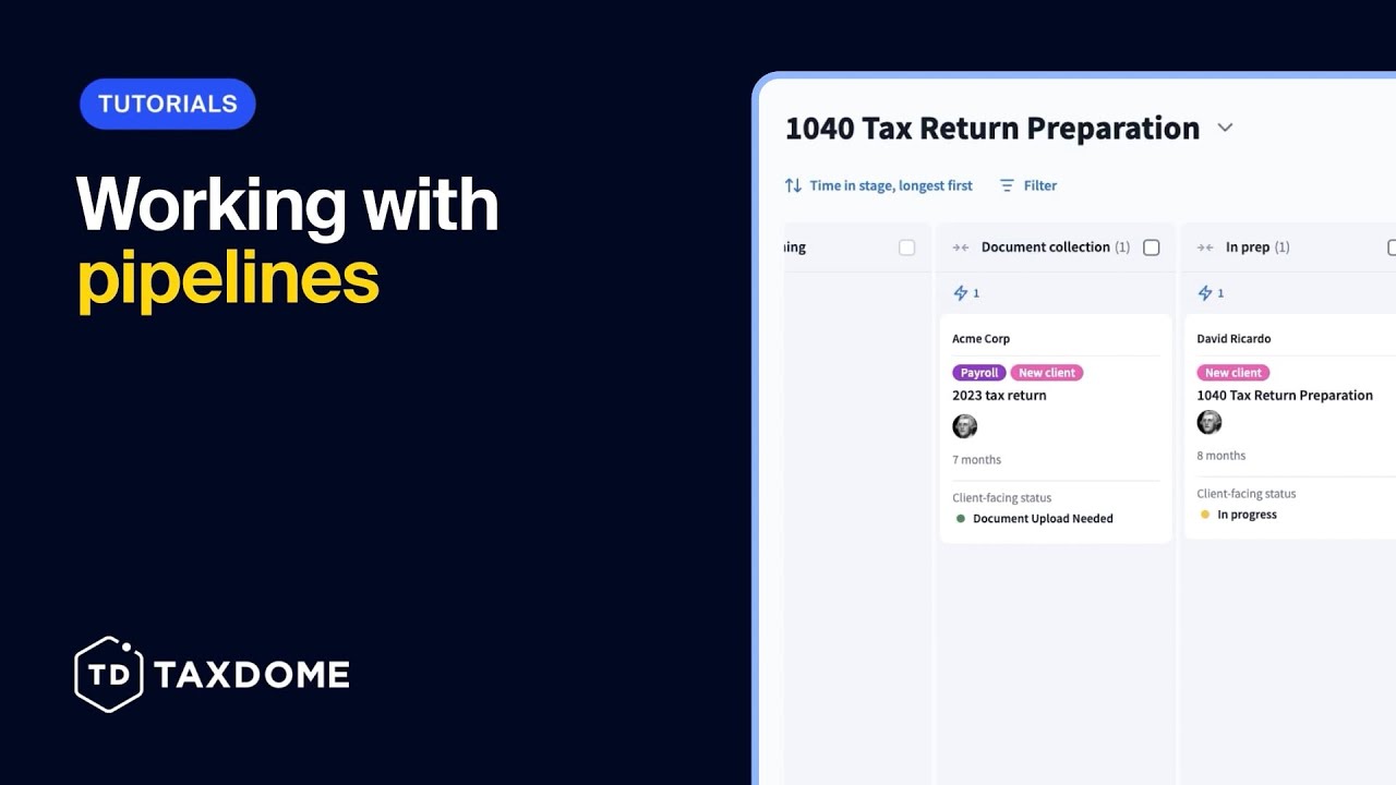 Working with pipelines