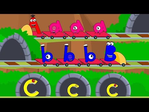 Abc Song | Trains, Treehouses, Balloons and Slides! | English Tree TV