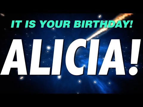 HAPPY BIRTHDAY ALICIA! This is your gift.
