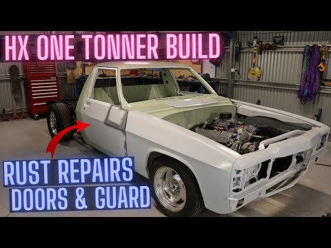 Repairing Rust in Doors and Front Guards - HX One Tonner Build