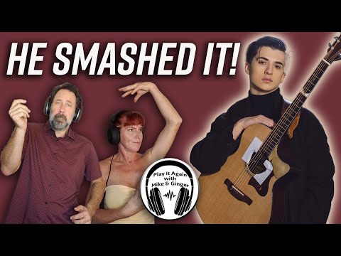 WE'RE GETTING OUR FUNK ON! Mike & Ginger React to MARCIN PATRZALEK covering KASHMIR