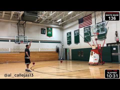 WORLD RECORD Basketball 268 Three Pointers in a row from the college line 20 Ft 6 in!
