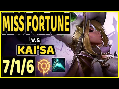 SARKIS (MISS FORTUNE) vs KAI'SA - 7/1/6 KDA BOTTOM ADC GAMEPLAY - BR Ranked GRANDMASTER