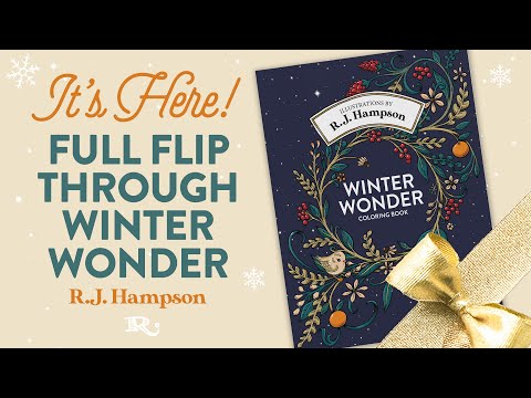 It's Here! Full Flip-Through of the New Winter Wonder Coloring Book