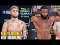LIVE - JAKE PAUL VS TYRON WOODLEY WEIGH IN | FULL VIDEO