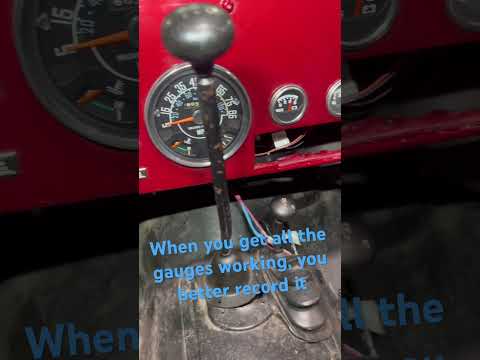 CJ7 with working gauges!  Really! Not click bait!   #jeep #CJ7 #jeepbuild #mustseetobelieve