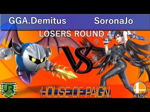 House of Paign IX  LOSERS ROUND 4 - GGA.Demitus (Meta Knight) vs SoronaJo (Bayonetta)