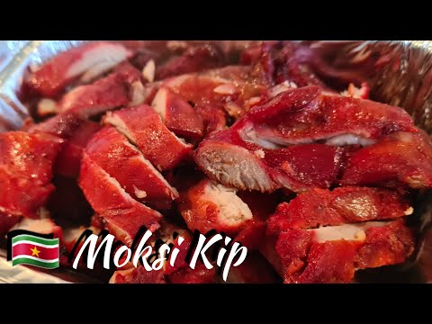 🇸🇷 Moksi Meti Kip broodje recept|Surinamese Chicken char siu recipe|