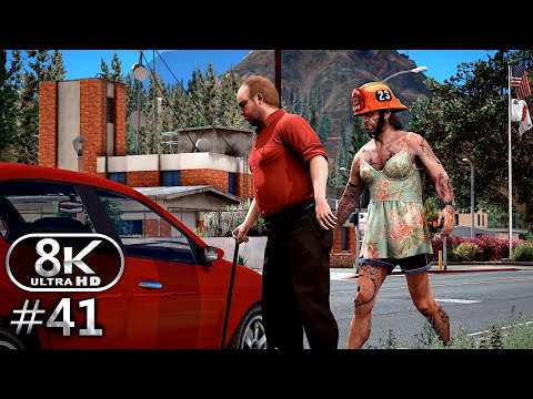 GTA V 8K Ultra Graphics Gameplay Walkthrough Part 41 - GTA V 8K 60FPS PC No Commentary