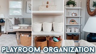 PLAYROOM ORGANIZATION | CLEANING & DECLUTTERING | ROOM MAKEOVER | KIDS TOY STORAGE