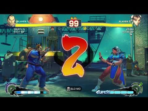 Uryo [Chun] vs OKAYU S [Dan] SSF4 Japanese Online Ranked Matches - TRUE-HD