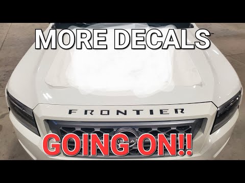 Hood & Bed Decal Installation on my 2022 Nissan Frontier