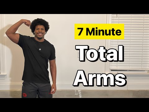 7 Minute Total Arms Workout | Dumbbells Only | At Home