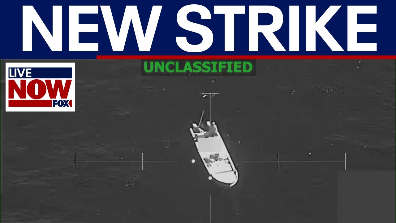 VIDEO: latest US triple drug boat stike kills 8 in the Pacific