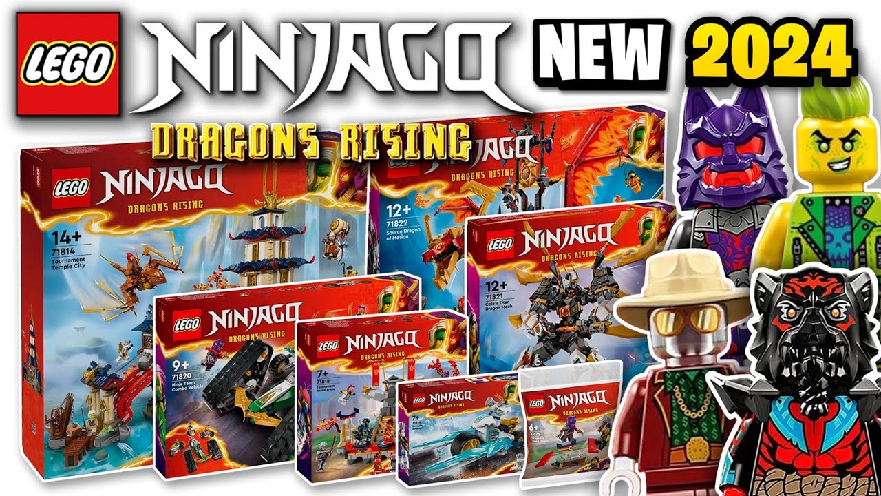 LEGO Ninjago Summer 2024 Sets OFFICIALLY Revealed - HUGE City D2C & BIGGEST Dragon EVER