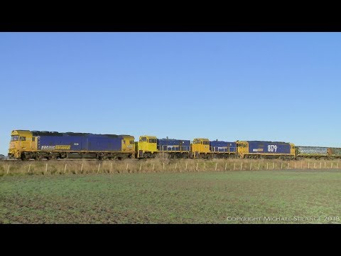 Pacific National Grain Train: G540 T392 T371 8179 - PoathTV