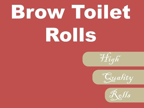 Brow plain perfumed toilet roll