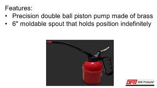 Oil Cans for Flush Type Grease Fittings