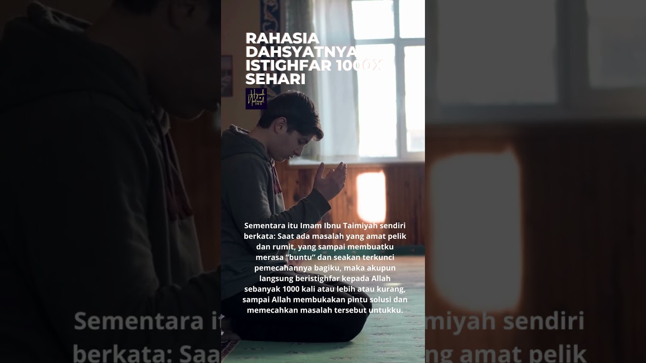 rahasia dahsyatnya istighfar 1000x