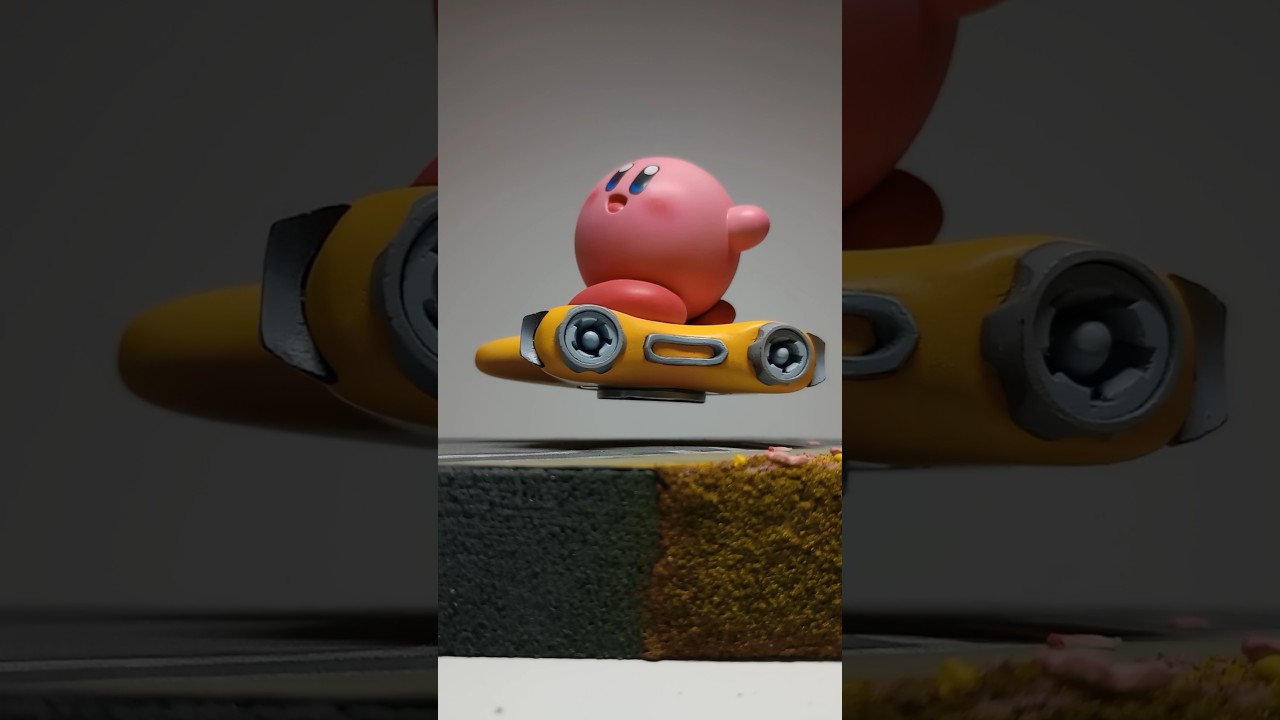 ガチで浮くカービィのフィギュア #カービィのエアライダー