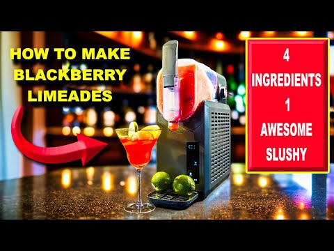 Black Cherry Limeade Slushie Recipe with Alcohol | The New Ecoviva Slushie Machine Tested!