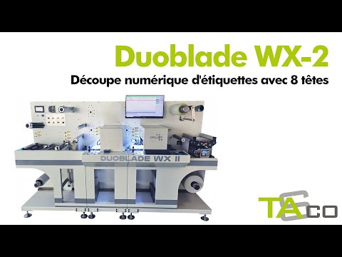Système de découpe d'étiquettes numérique Valloy DuobladeWX II