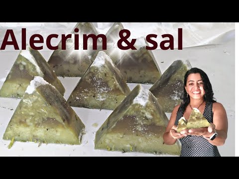 Alecrim e sal sabonete especial de ervas e sais muito relaxante e bactericida, equilíbrio energético