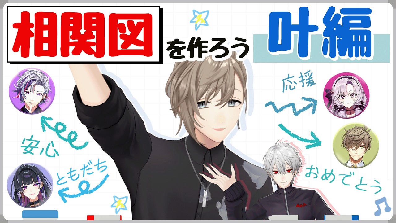 【叶編】ランダムで出たにじさんじライバーとの相関図を作ろう #くろなん