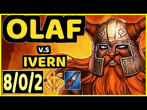 DIAMONDPROX (OLAF) vs IVERN - 8/0/2 KDA JUNGLE GAMEPLAY - EUW Ranked GRANDMASTER
