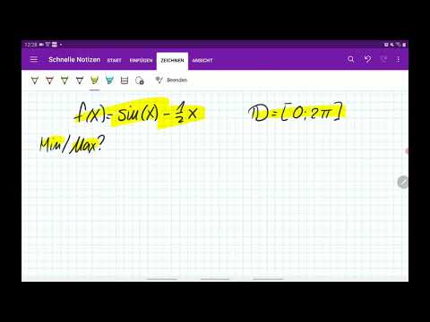 M11 Extrema einer Funktion mit Sinus.