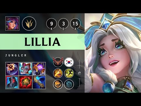 Lillia Jungle vs Zac - KR Grandmaster Patch 25.15
