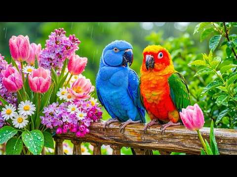 Nature Sounds with Birds and Rain ☔ Relaxing Music for Studying, Sleeping & Healing