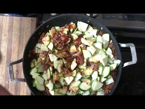 Zucchini Casserole with Ground Beef